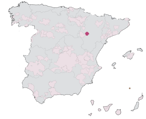 Mapa Cariñena